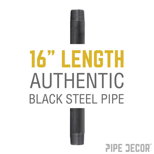1/2 in. x 16 in. Black Pipe
