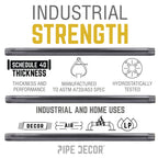 1/2 in. x 2 in. Black Pipe