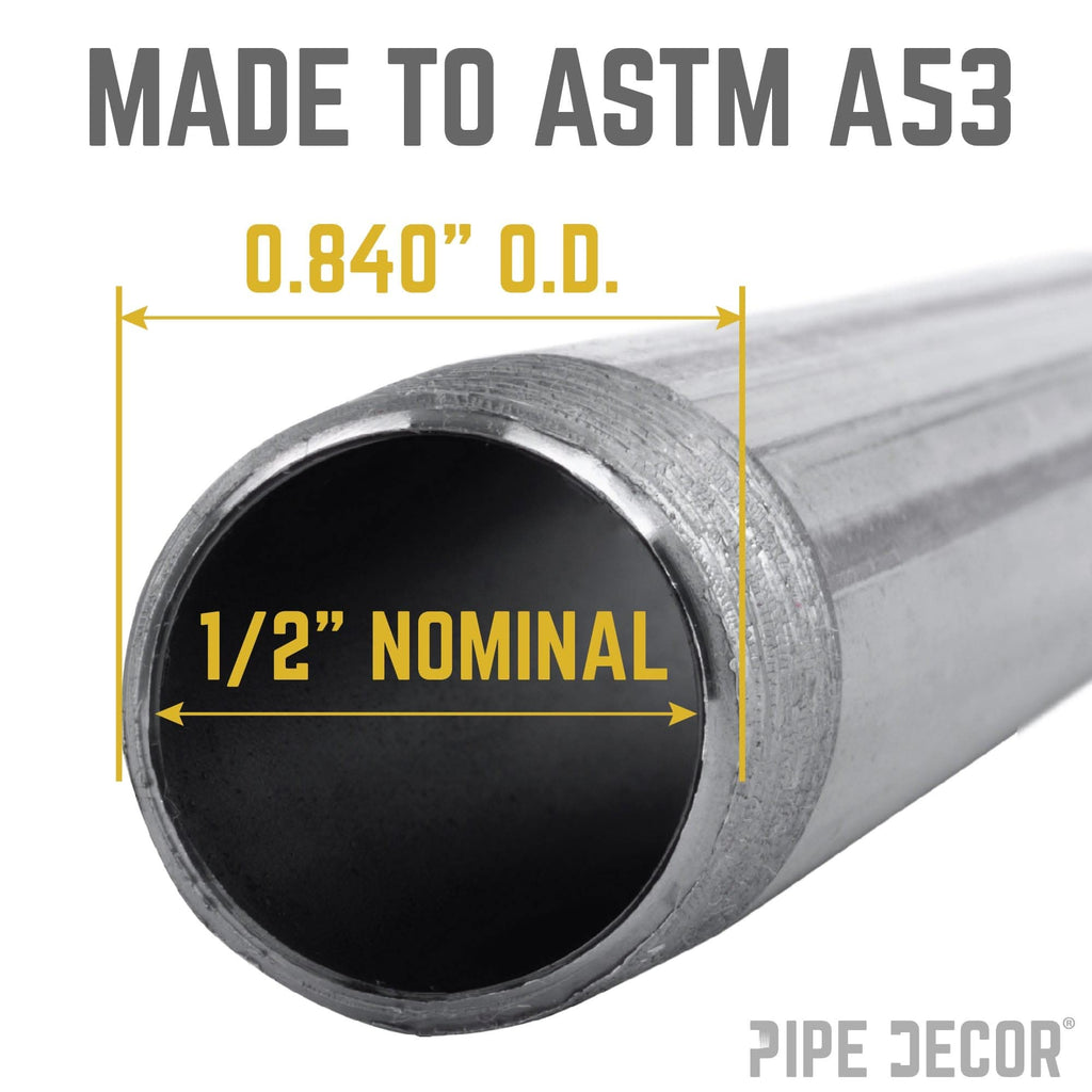 1/2 in. x 30 in. Black Pipe