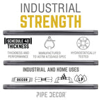 1/4 in. x 8  in. Black Pipe