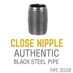 1/4 in. Close Black Pipe