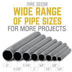 2 in. x Close Black Pipe