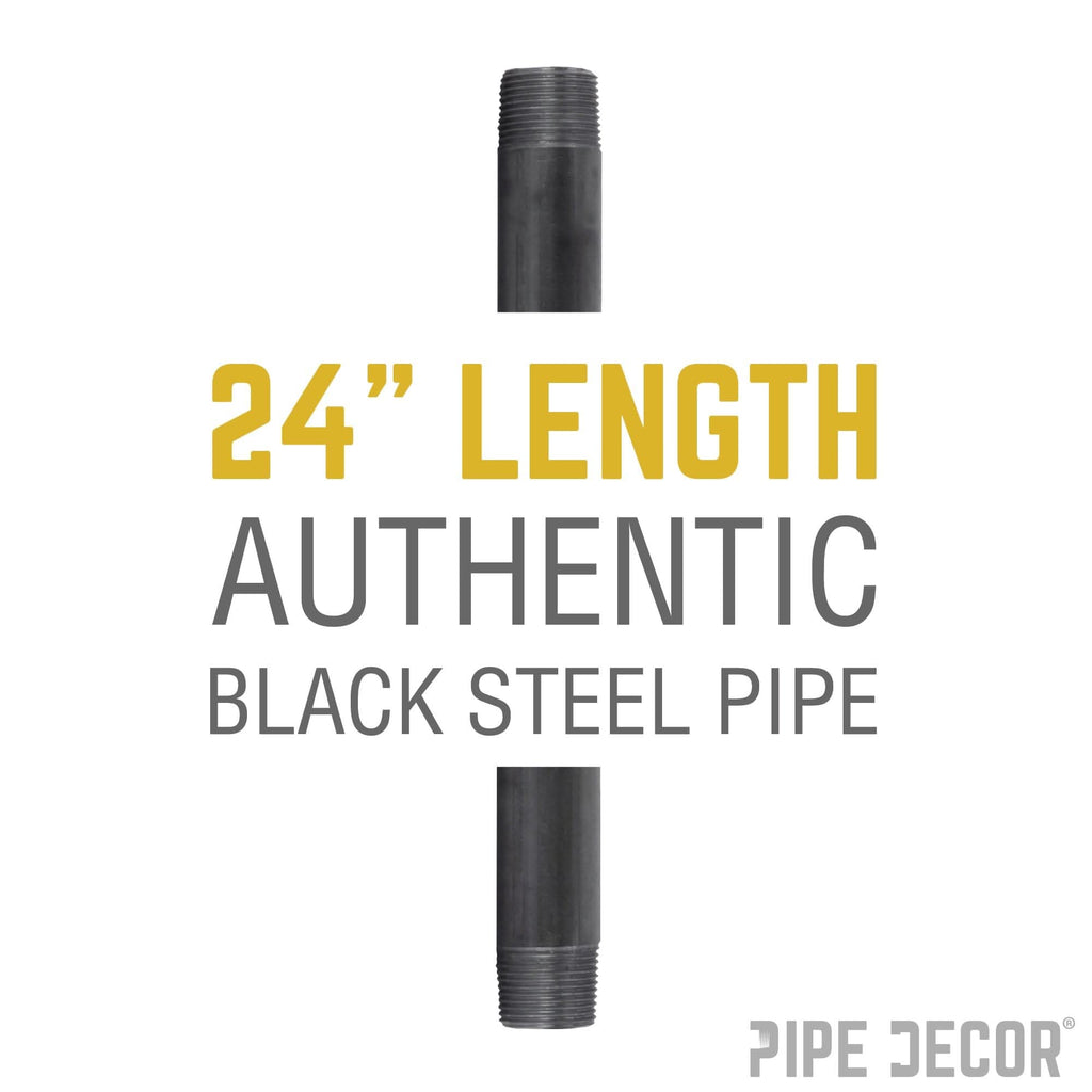3/4 in. x 24 in. Black Pipe