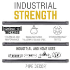 3/4 in. x 8 in. Black Pipe