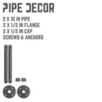1/2 in. x 10 in. Shelf Bracket Kit, 2 Pack