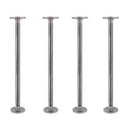 1/2 in. x 18 in. Round Flange Pipe Table Legs - 4 Pack