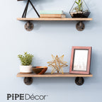 1/2 in. x 3.75 in. Double Flange Shelf Bracket, 4 Pack