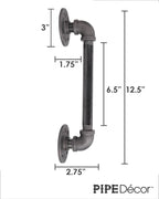 1/2 in. x 8 in. Barn Door Handle - 12.5 in. L