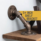 1/2 in. x 3 in. Double Flange Angled Bracket Kit, 4 Pack