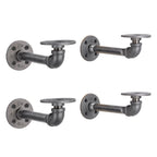 1/2 in. x 6 in. Double Flange Shelf Bracket, 4 Pack