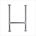 1 in. Heavy Duty H Round Flange Desk Main. Leg - 1 Leg
