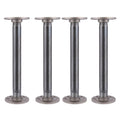 1 in. x 12 in. Round Flange Pipe Table Legs - 4 Pack