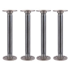 1 in. x 12 in. Round Flange Pipe Table Legs - 4 Pack