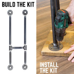 3/4 in. H Pipe Desk Support Leg - 1 Leg