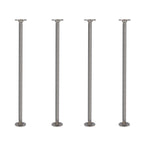 ¾ in. x 30 in. Round Flange Pipe Table Legs - 4 Pack