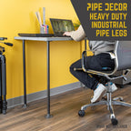 ¾ in. x 30 in. Round Flange Pipe Table Legs - 4 Pack