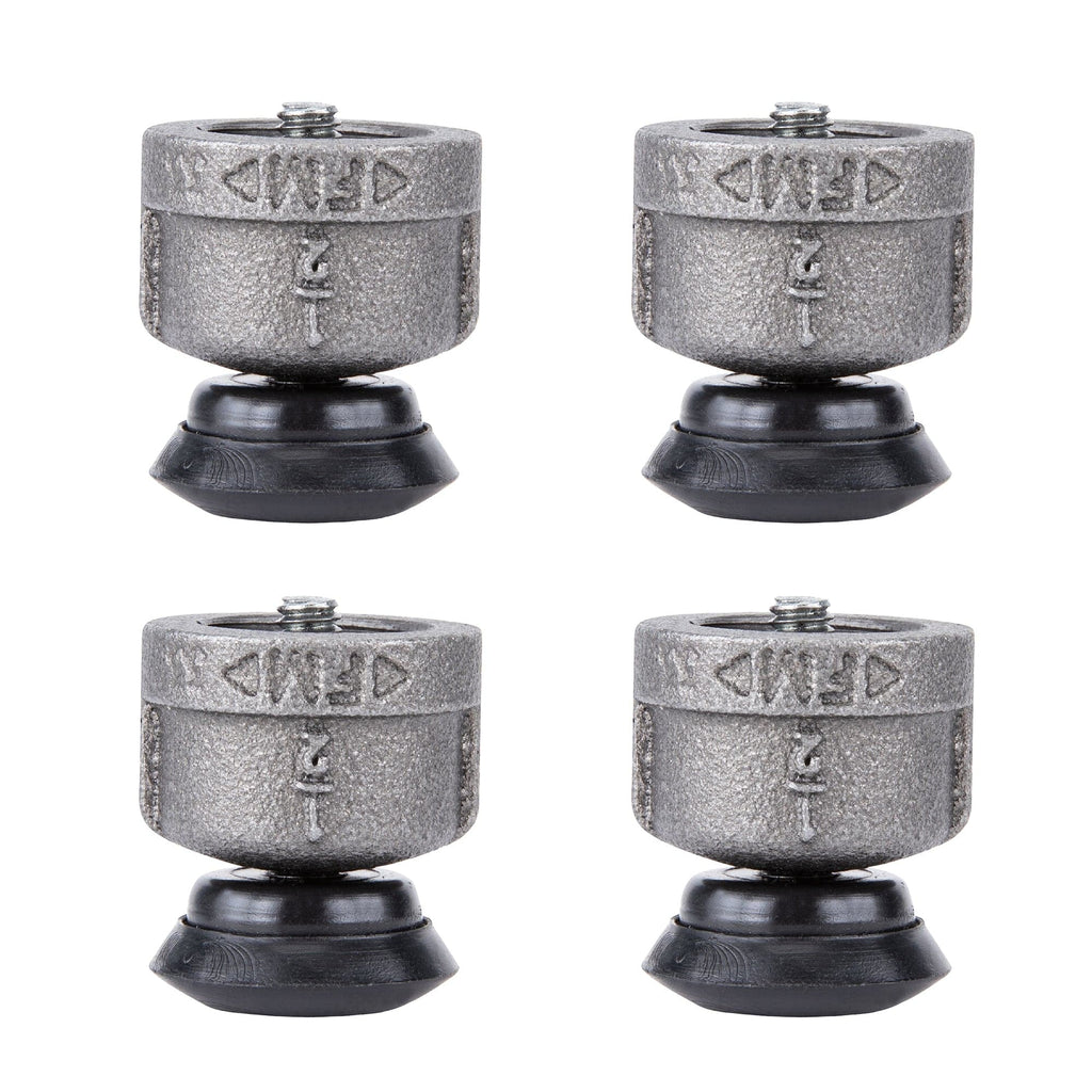 Furniture Leg Levelers for ½” Pipe Legs (4 Pack)