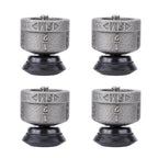 Furniture Leg Levelers for ½” Pipe Legs (4 Pack)