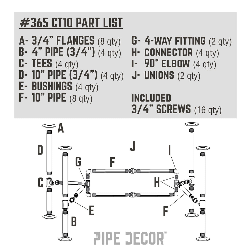 Loop Coffee Table By PIPE DECOR