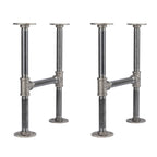 3/4 in. H Round Flange Pipe Kit for Coffee Table/Bench Legs