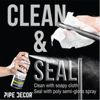 1 in. x 12 in. Square Flange Pipe Table Legs - 4 Pack