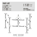 Turnpike End Table By PIPE DECOR