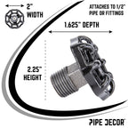 Black Industrial Spigot with Plug (2-Pack)