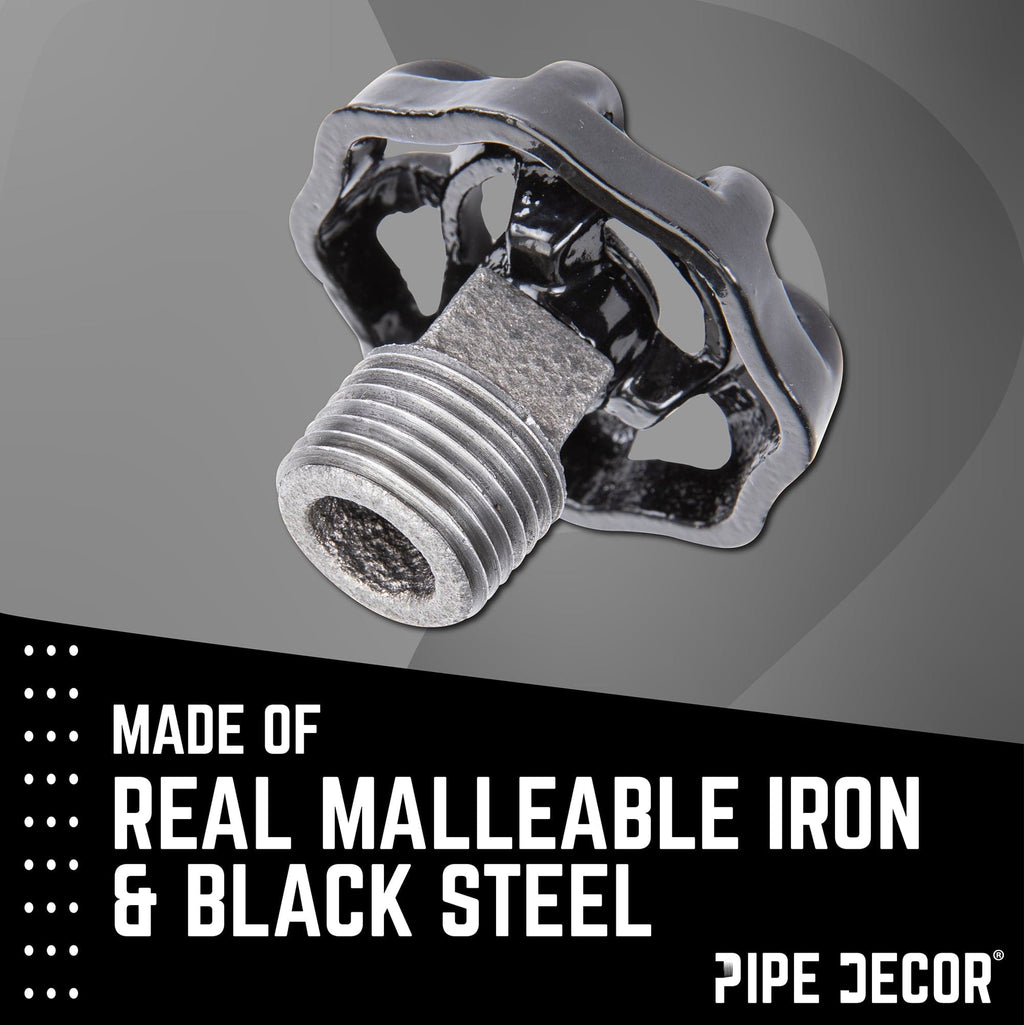 Black Industrial Spigot with Plug (2-Pack)