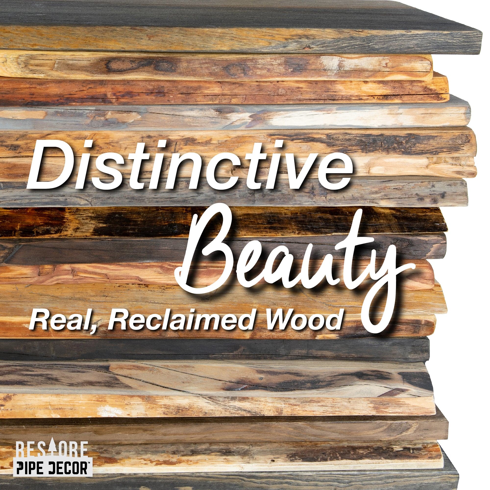 RESTORE Riverstone Grey 24 in. Live Edge Wood Shelf (Wood Only)