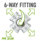 1/2 in. Galvanized 6-Way Fitting