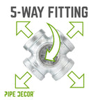 1/2 in. Galvanized 5-Way Fitting