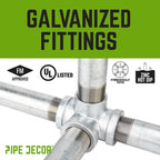 1 in. Galvanized Side Outlet Elbow
