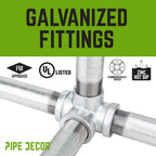 1 in. Galvanized Iron Side Outlet Tee
