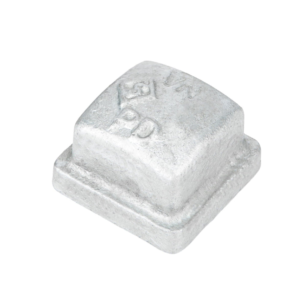 1/2 in. Galvanized Square Cap