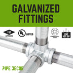 1/2 in. Galvanized Square 90 Degree Elbow