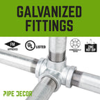 1 in. Galvanized Square Floor Flange