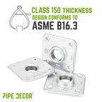 1 in. Galvanized Square Floor Flange