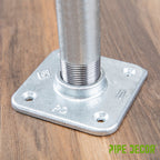 1 in. Galvanized Square Floor Flange