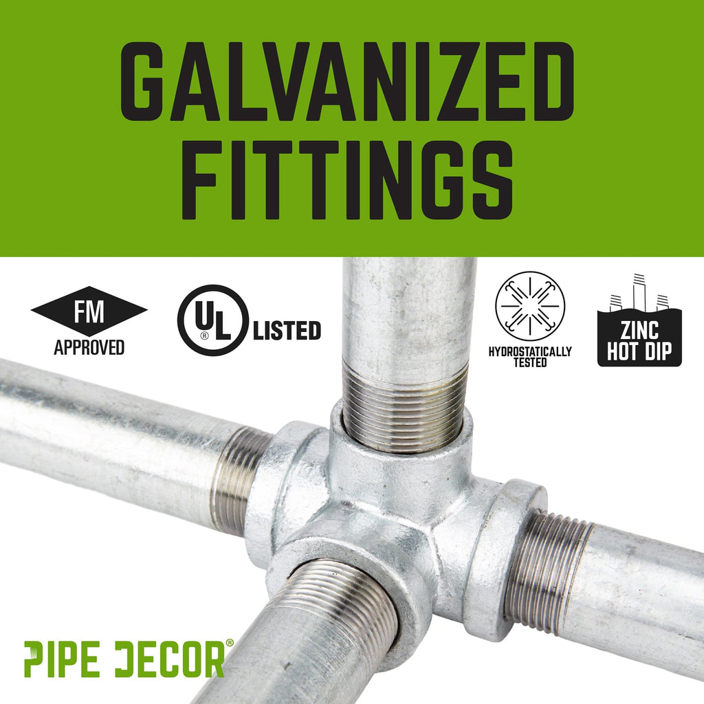 1/2 in. Galvanized Square Floor Flange
