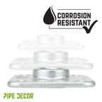 3/4 in. Galvanized Square Floor Flange