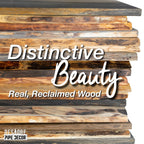 36” Trail Brown Live Edge Wood Shelf with L-Shaped Pipe Brackets (2-Pack)