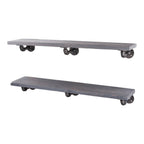 RESTORE Riverstone Grey 36 in. Shelves with L-Shaped Brackets