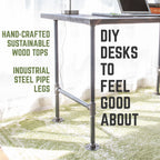RESTORE Trail Brown Solid Wood Office Desk