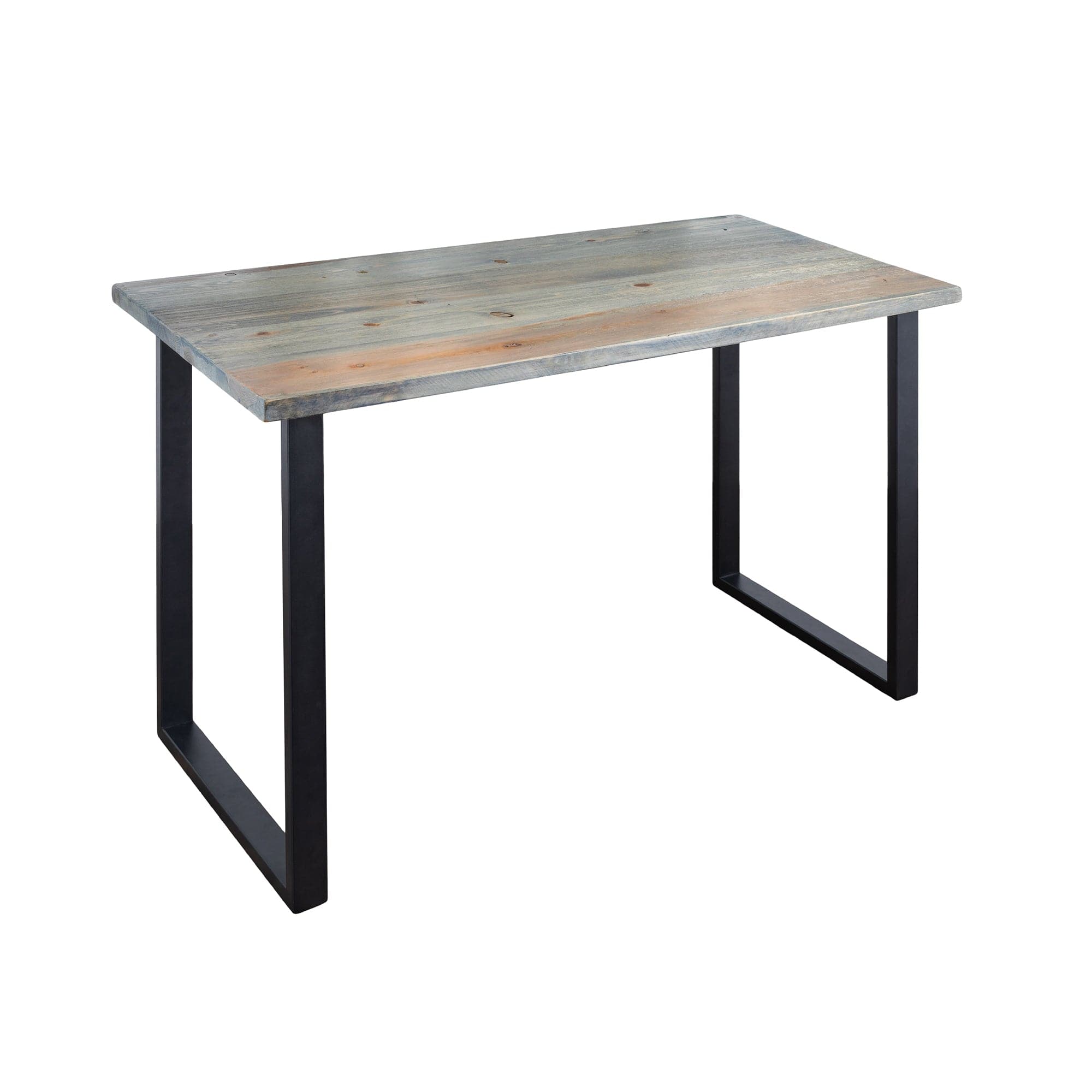 Skyline Riverstone Grey Solid Wood Desk with 28 in. Landscape Legs