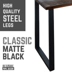 Skyline Trail Brown Solid Wood Desk with 28 in. Landscape Legs