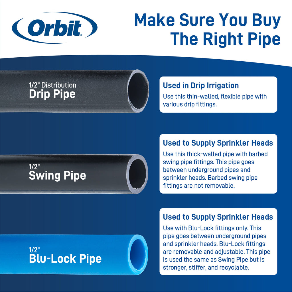 1/2" x 100' Drip Blank Distribution Tubing Black | 67346