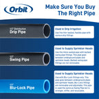 1/2" x 100' Drip Blank Distribution Tubing Black | 67346