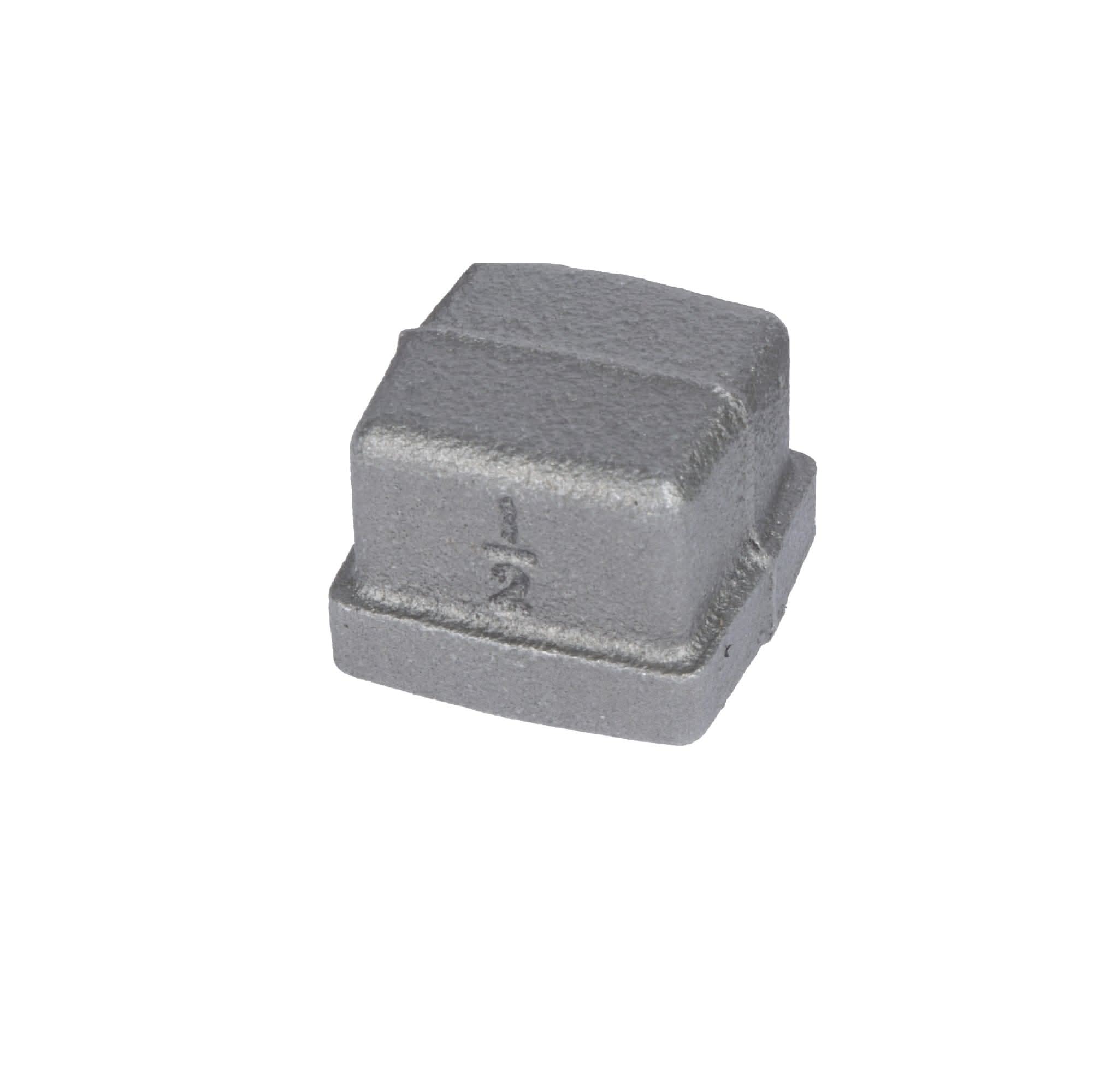 1/2 in. Black Square Cap