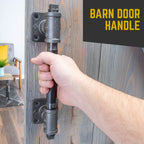 1/2 in. Tee Barn Door Handle, Mini-Square Flange – 10.75 in. L
