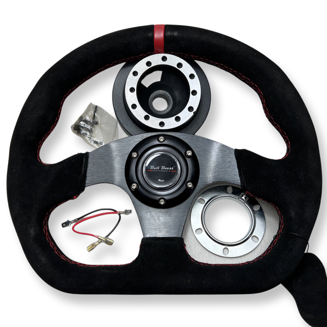 Steering Wheel + Hub Adapter Kit For BMW E46 M3 316 318 320 323 325 328 330